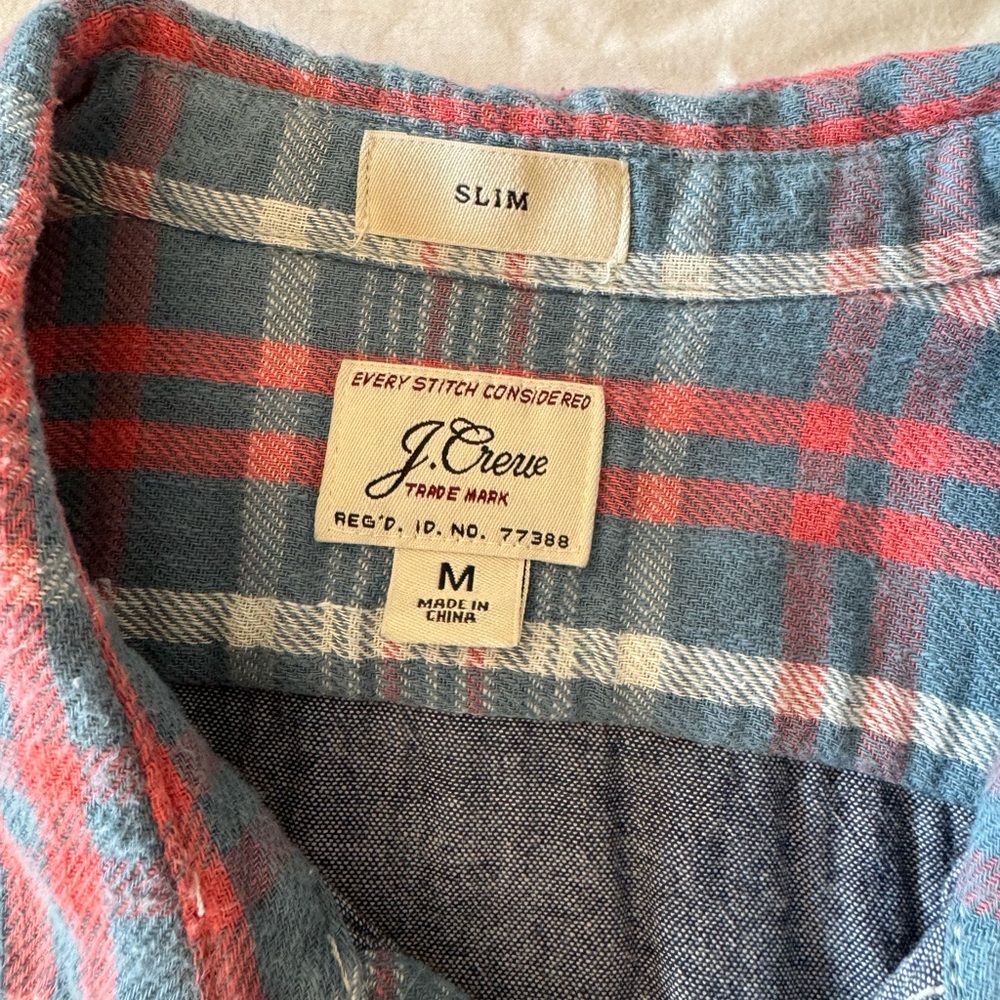 J Crew Plaid Overshirt - 2 Ply Cotton (Soft Lining) - Men’s Medium View 2